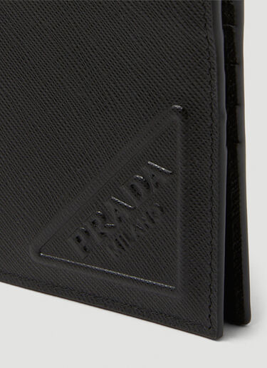 Prada Bi-Fold Logo Wallet Black pra0149079