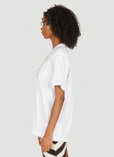 Burberry Logo Patch T-Shirt White bur0249025