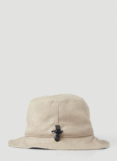 Ostrya Otis Logo Print Bucket Hat Beige ost0148024