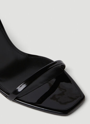 Saint Laurent Opyum Logo Heel Sandals Black sla0250073