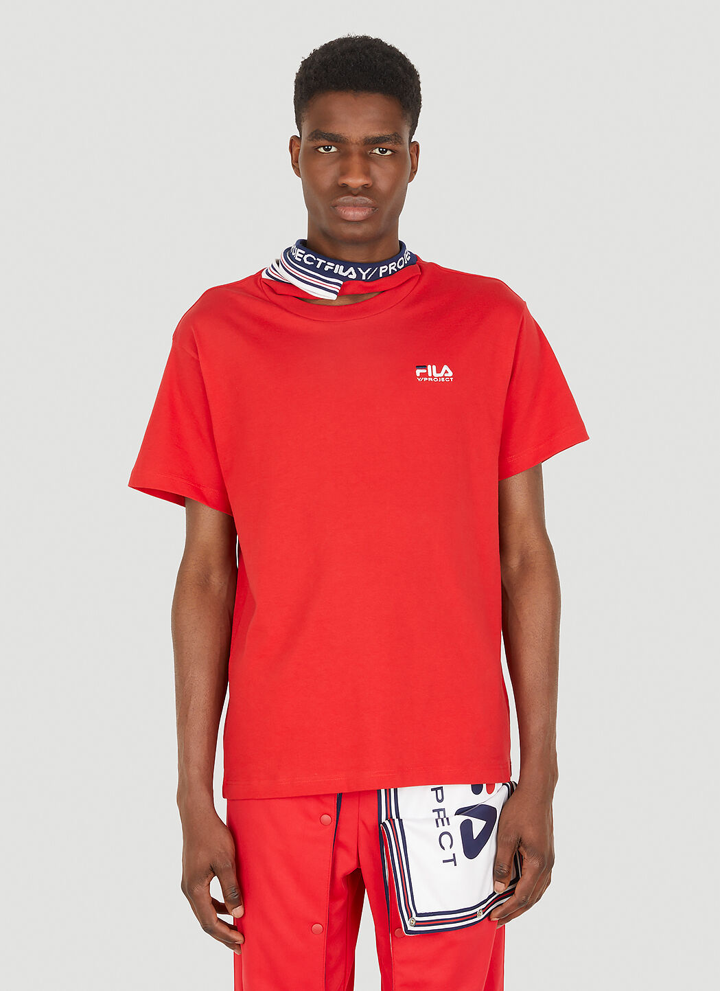Fila red store t shirt