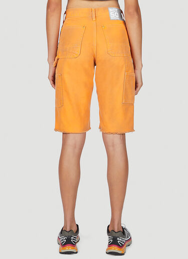 NOTSONORMAL Washed Working Shorts Orange nsm0351009