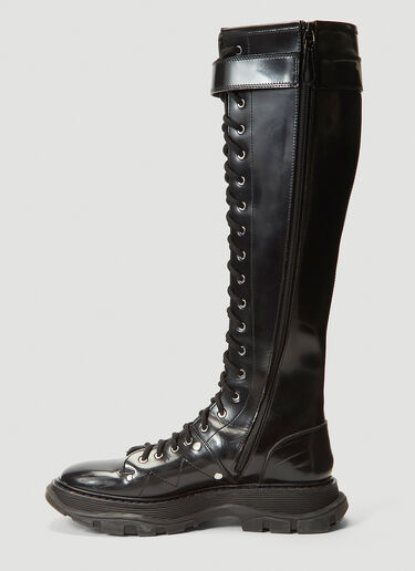 Alexander McQueen Tread Lace-Up Boots Black amq0241065