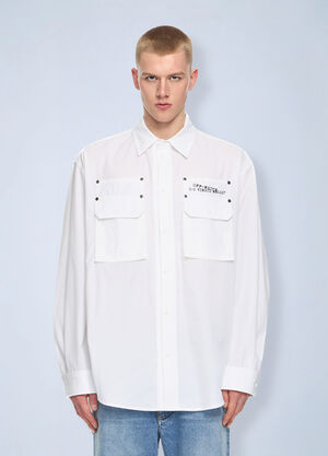 Off-White Type Arrow Poplin Overshirt White ofw0164192