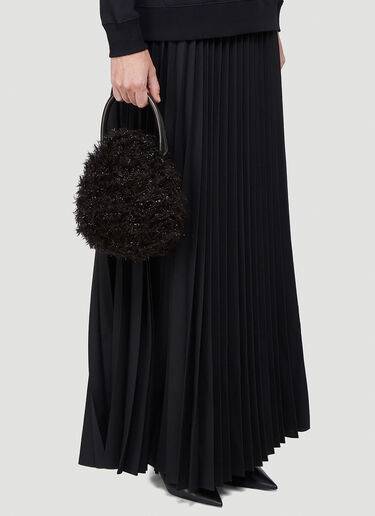 Simone Rocha Faux-Fur Egg Bag Black sra0242029