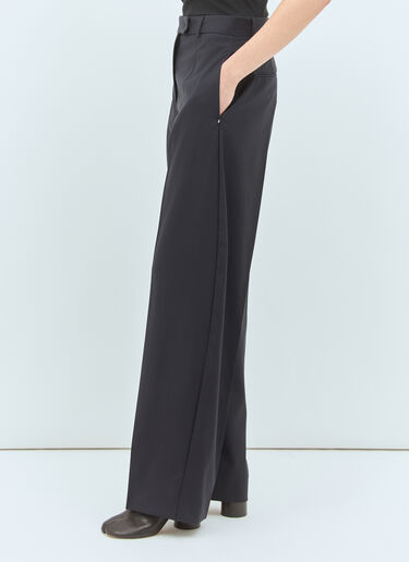 Sportmax Oversized Stretch Wool Pants Navy spx0258013