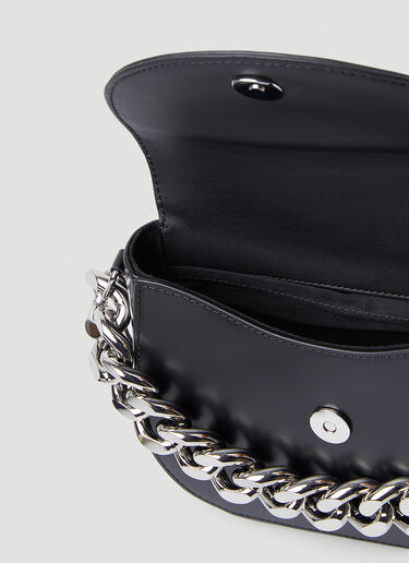 KARA Chain Saddle Shoulder Bag Black kar0247012