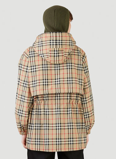 Burberry Vintage Check Hooded Jacket Beige bur0245008