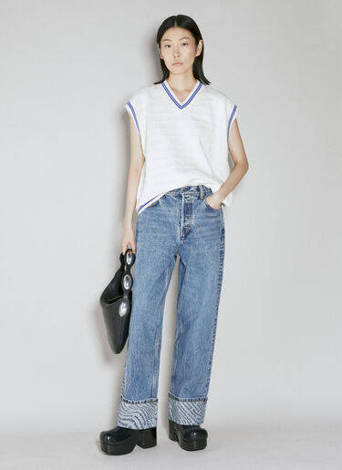 Tunic V-Neck Cotton Vest Alexander Wang Tunic V-Neck Cotton Vest White awg0253023