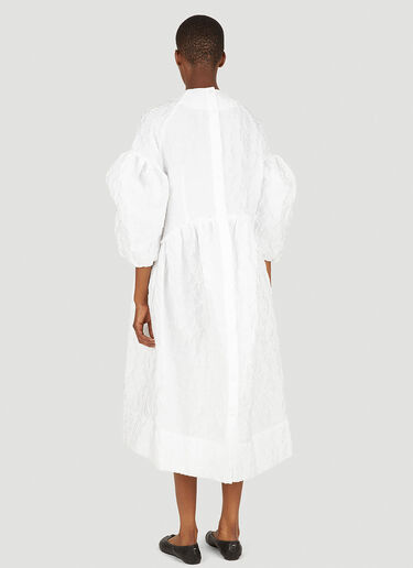 Simone Rocha Signature Sleeve Smock Dress Ivory sra0250007