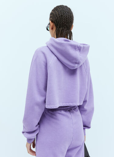 AVAVAV Mini Hooded Crystal Embellished Sweatshirt Purple ava0254002