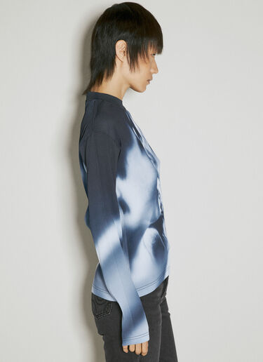 Eytys Jax Pleated Long Sleeve Top Blue eyt0254009