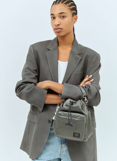 Porter-Yoshida & Co Small Balloonsac Crossbody Bag Silver por0358005