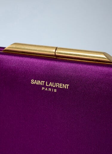 Letter Clutch Bag With Lizard Chain Saint Laurent Letter Clutch Bag With Lizard Chain Purple sla0262047