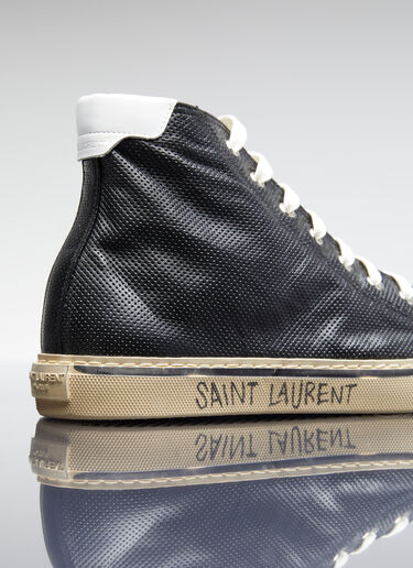 Saint Laurent Malibu High Top Sneakers Black sla0154035