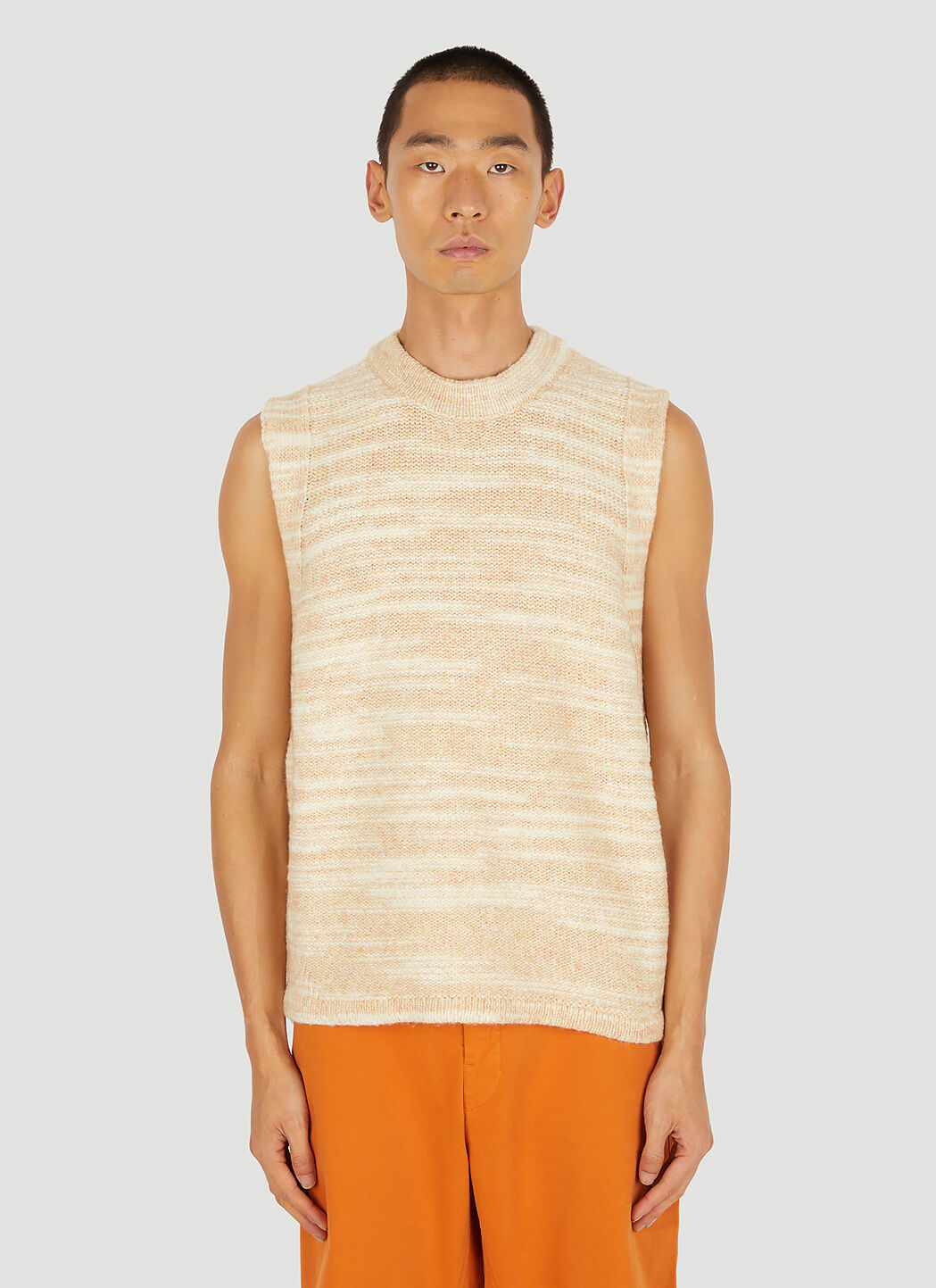 Beige sleeveless new arrivals sweater