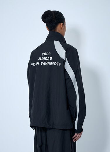 Y-3 Raw Edge 3 Stripes Nylon Shell Jacket Black yyy0364017