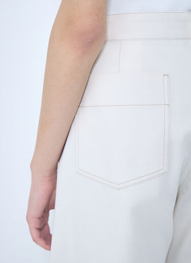 Lemaire Five Pocket Twisted Pants Cream lem0260006