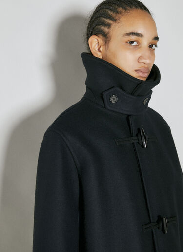 Saint Laurent Duffle Wool Coat Black sla0253025