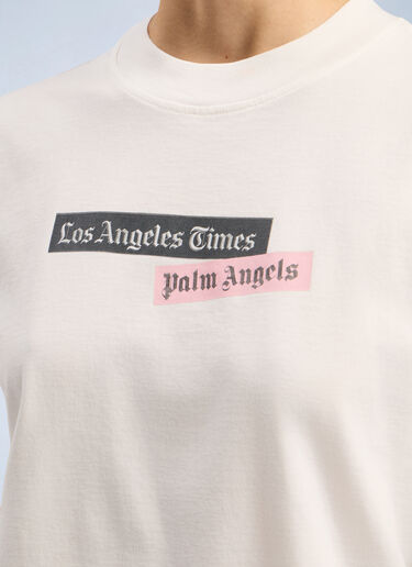 Palm Angels PaxLaTimes Cropped T-Shirt White pma0262087