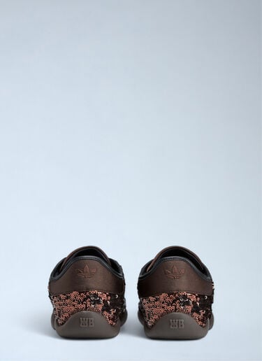 Sequin Karintha Low Satin Sneakers adidas by Wales Bonner Sequin Karintha Low Satin Sneakers Brown awb0163005