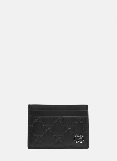 Gucci Gucci Signature Card Case Black guc0229017