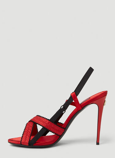 Corset High Heeled Sandals Dolce & Gabbana Corset High Heeled Sandals Red dol0251020