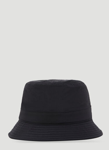 Stone Island Logo Patch Bucket Hat Black sto0154095