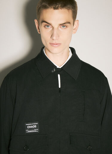 Undercover Twill Overshirt Black und0156004