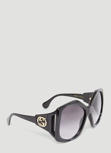 Gucci Round Frame Sunglasses Black guc0243188