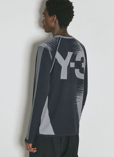 Y-3 Engineered Knit Sweater Grey yyy0156001
