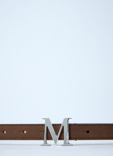 Max Mara Leather Belt Dark Brown max0261032