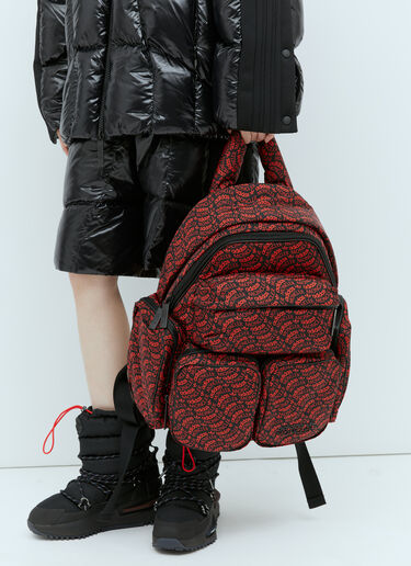 Moncler x adidas Originals Logo Print Backpack Black mad0354014