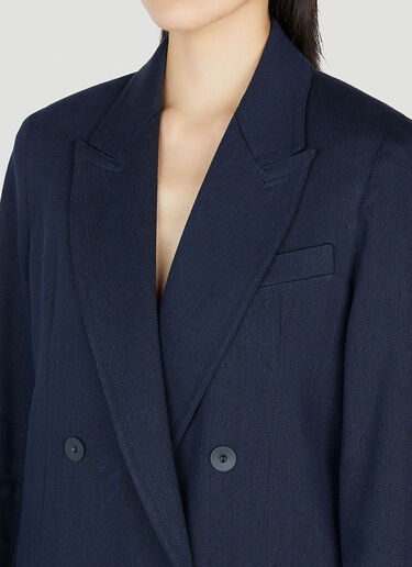 Max Mara Filante Double Breasted Blazer Blue max0252061