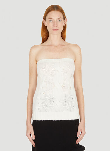 Sportmax Limosa Strapless Top White spx0250004