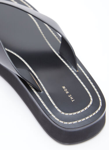 Ginza Leather Sandals The Row Ginza Leather Sandals Black row0253057