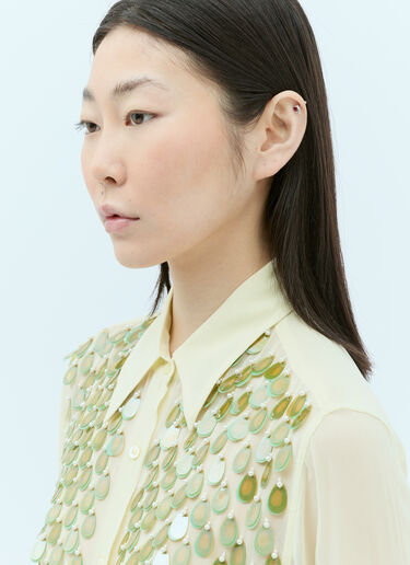 Sequin Shirt Dries Van Noten Sequin Shirt Yellow dvn0256031