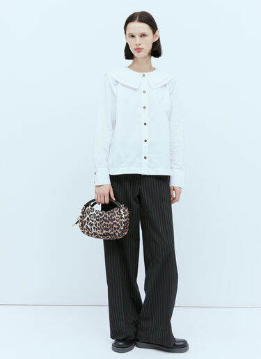 GANNI Knot Mini Handbag Beige gan0254021