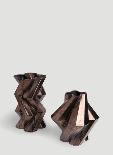 Bohinc Studio Fortress Pillar Vase Bronze wps0638276