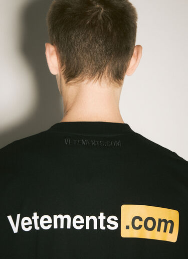 Vetements XXX Logo T-Shirt Black vet0158004