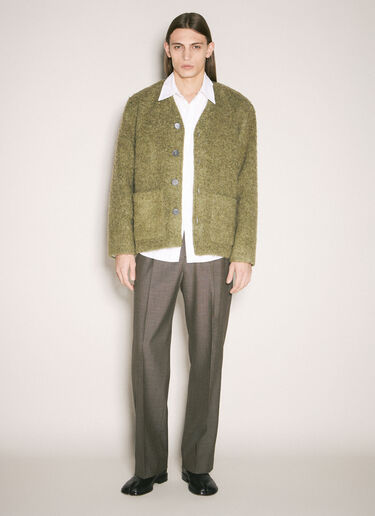Our Legacy Brushed Knit Cardigan Green our0159004