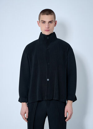 Homme Plissé Issey Miyake Pleated Jacket Black hmp0160003