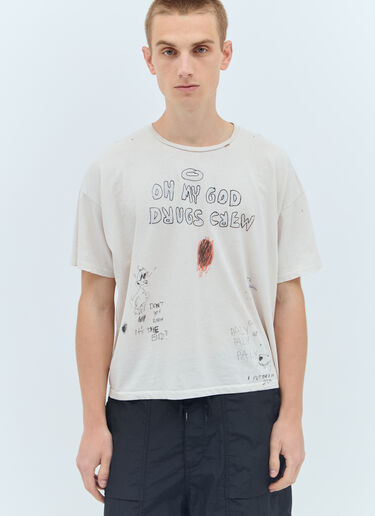 Paly Drugs Crew T-Shirt Off White pal0156010