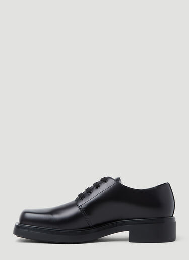 Prada Brushed Leather Derby shoes Black pra0153014