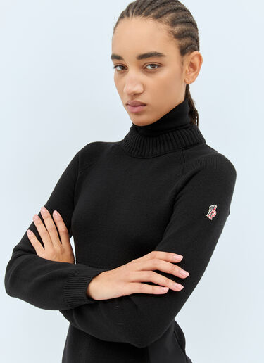 Moncler Grenoble T-Neck Sweater Black mog0258011
