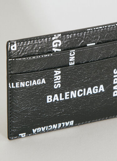 Balenciaga 로고 프린트 카드홀더 블랙 bal0154053