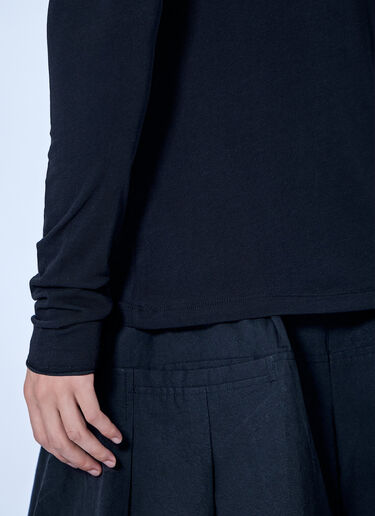 Entire Studios Sheer Long Sleeve Top Black ent0166021
