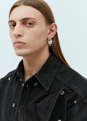 Walter Van Beirendonck Snail Earrings Silver wlt0158026
