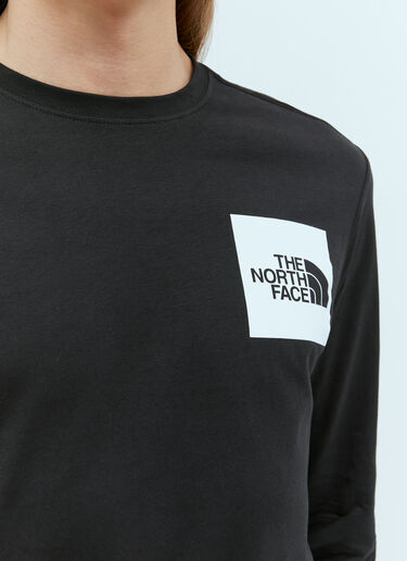 The North Face Logo Print Long Sleeve T-Shirt Black tnf0154004