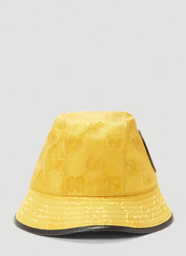 Gucci Eco-Nylon Bucke Hat Yellow guc0141136